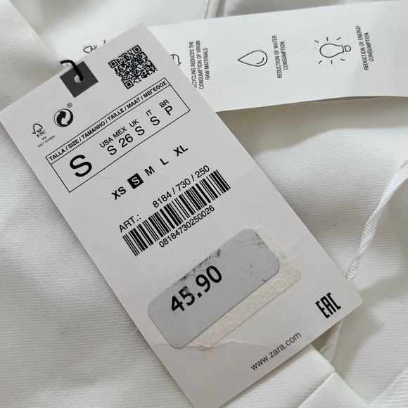 ZARA White Vest Waistcoat - Picture 7 of 7